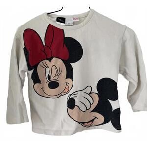 Disney Zara Mickey & Minnie Sweatshirt Size 4-5
